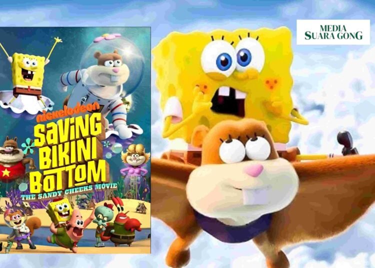 FT : Film Spin-Off Sandy Cheeks berjudul : Saving Bikini Bottom: A Sandy Cheeks Movie", akan tayang Di netflix sebentar lagi./Sc : Netflix/Dsn : Aye