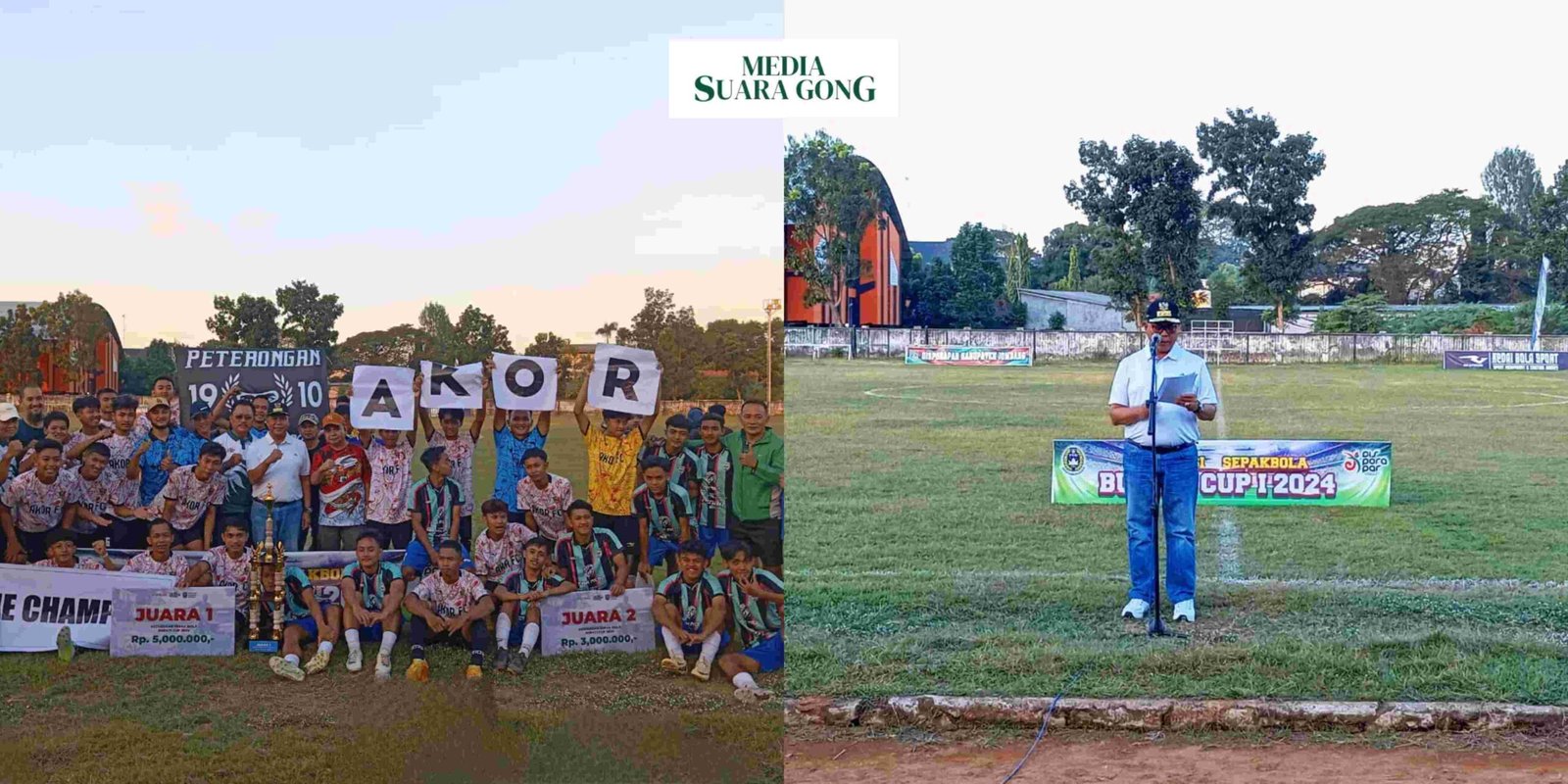 FT : Pemerintah Jombang Melalui Dispora melangsungkan acara sekaligus penutupan turnamen Bupati Cup 2024 pada minggu (07/07/2024).