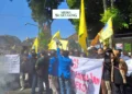Aksi demo mahasiswa terhadap pemerintahan Lumajang