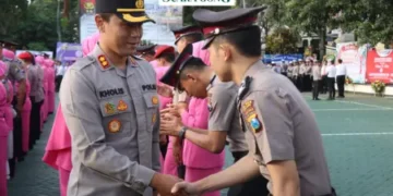 46 Personel Polres Malang Dapet Pangkat Baru di Hari Bhayangkara ke-78 (Media Suaragong)