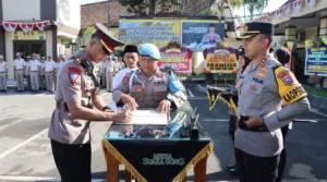 Gaes !!! Kapolres Kediri Kota Pimpin Sertijab Pejabat Utama dan Kapolsek