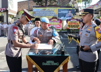 Kapolres Kediri Kota Pimpin Sertijab Pejabat Utama dan Kapolsek (Media Suaragong)