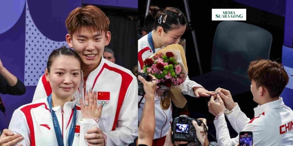 Lamaran Romantis Ganda Campuran di Olimpiade Paris