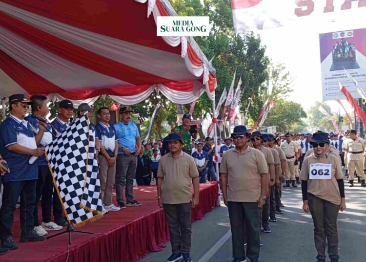 Pemerintah Kab Jombang Bersama Dispora Kab Jombang Gelar Lomba Gerak Jalan Ngoro-Jombang (ROJO)/