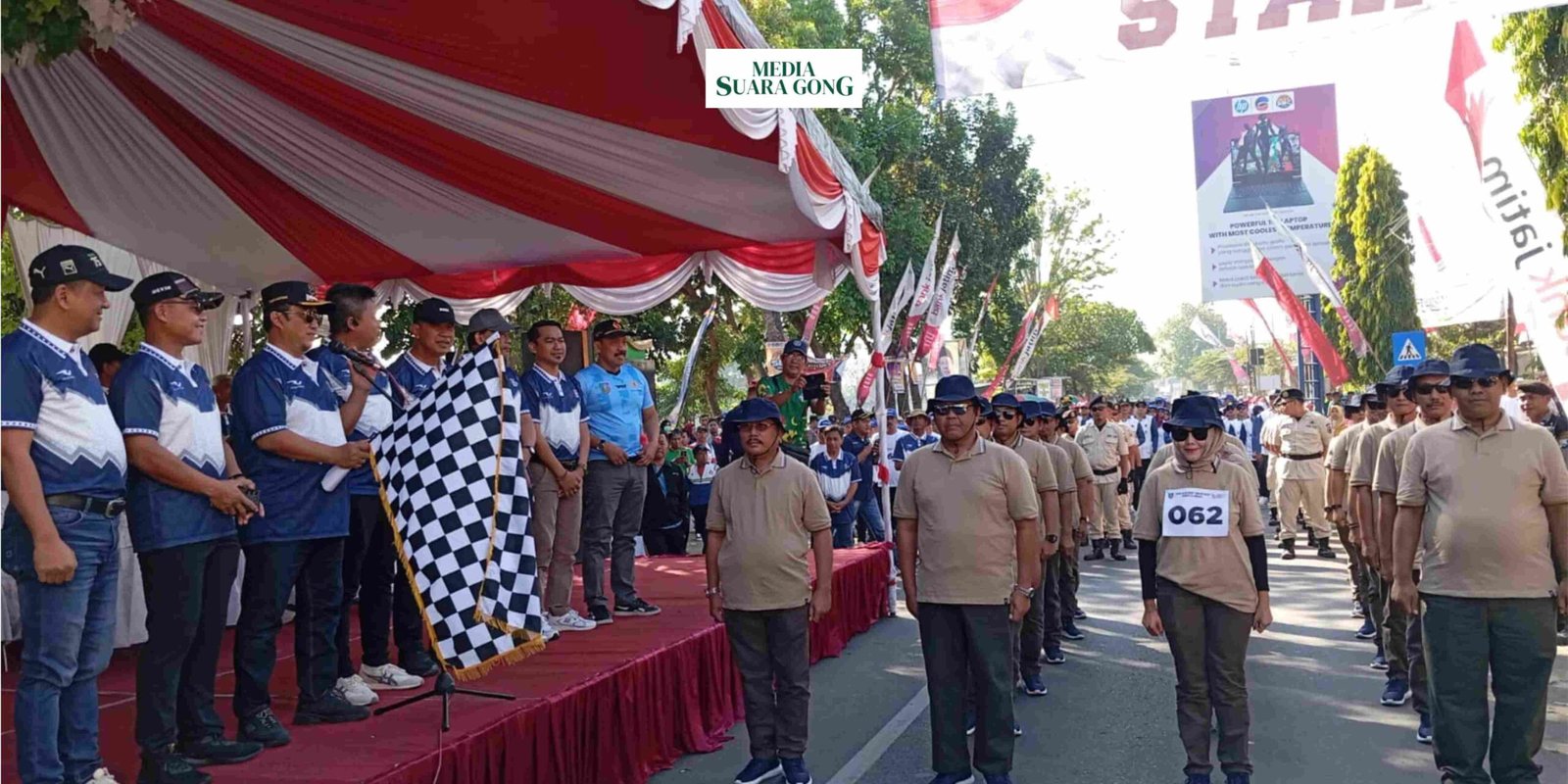 Pemerintah Kab Jombang Bersama Dispora Kab Jombang Gelar Lomba Gerak Jalan Ngoro-Jombang (ROJO)/