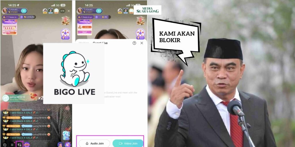 Kominfo Bakal Ancam memblokir Aplikasi Bigo Live