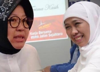 Jelang Pilgub Jatim 2024, dua nama besar mengemuka sebagai kandidat utama, yakni Khofifah Indar Parawansa dan Tri Rismaharini