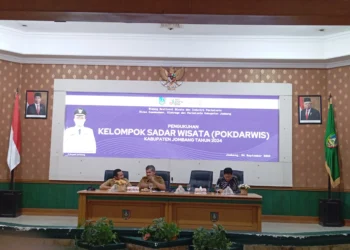 Dinas Kepemudaan Olahraga Dan Pariwisata (Disporapar) Kabupaten Jombang gelar pengukuhan Kelompok sadar wisata (POKDARWIS) tahun 2024