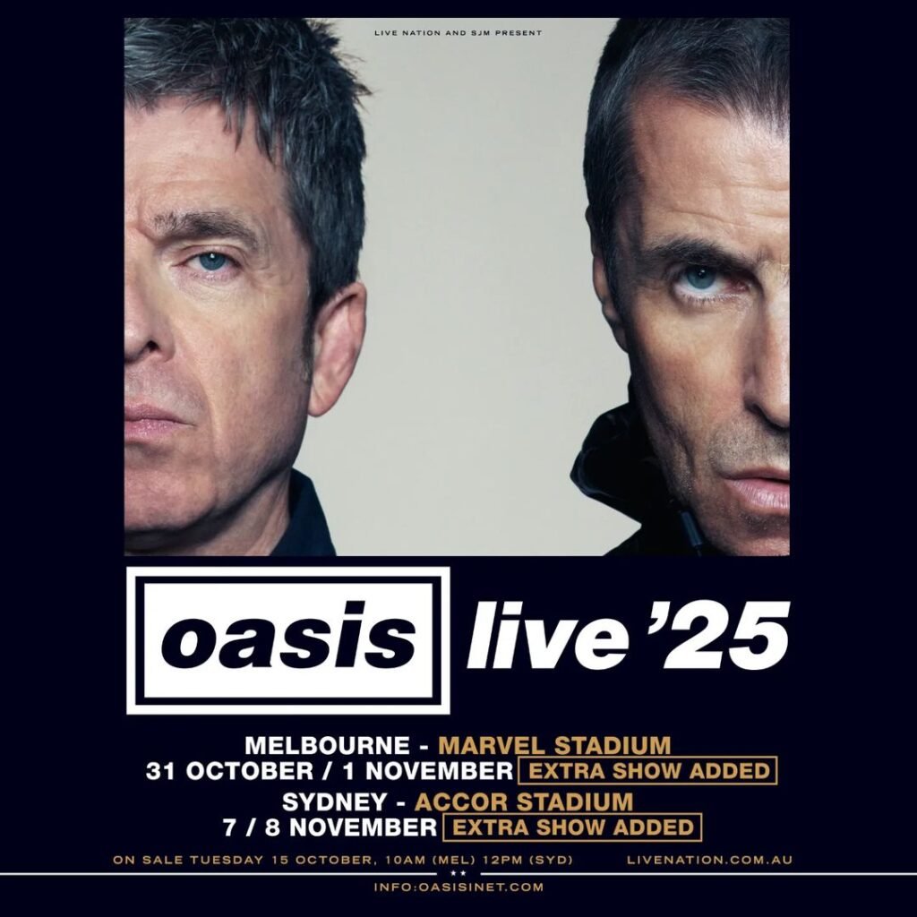 Oasis akhirnya mengumumkan akan tampil di Australia untuk pertama kalinya dalam 19 tahun.