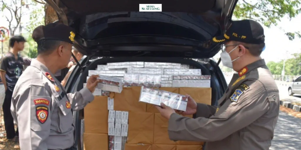 operasi gabungan bertajuk "Gempur Rokok Ilegal"