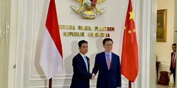 Wakil Presiden Indonesia, Gibran Rakabuming Raka, menerima kunjungan kehormatan dari Wakil Presiden (Wapres) China, Han Zheng