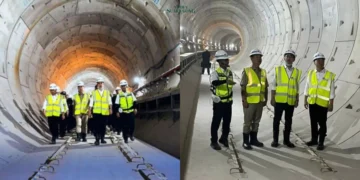 Usai di Lantik Wapres, Gibran Rakabuming Raka, melakukan kunjungan mendadak untuk meninjau proyek MRT Fase 2