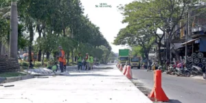 Gaes !!! DSDABM Surabaya Kebut Proyek Saluran dan Jalan Menjelang Musim Hujan