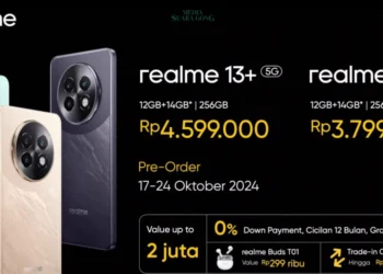 Realme kembali mengguncang pasar smartphone kelas menengah di Indonesia dengan merilis Realme 13 Series 5G.