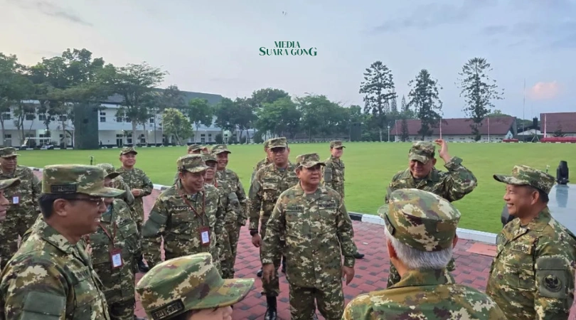 Kabinet Prabowo-Gibran Ikut Latihan Akmil di Magelang
