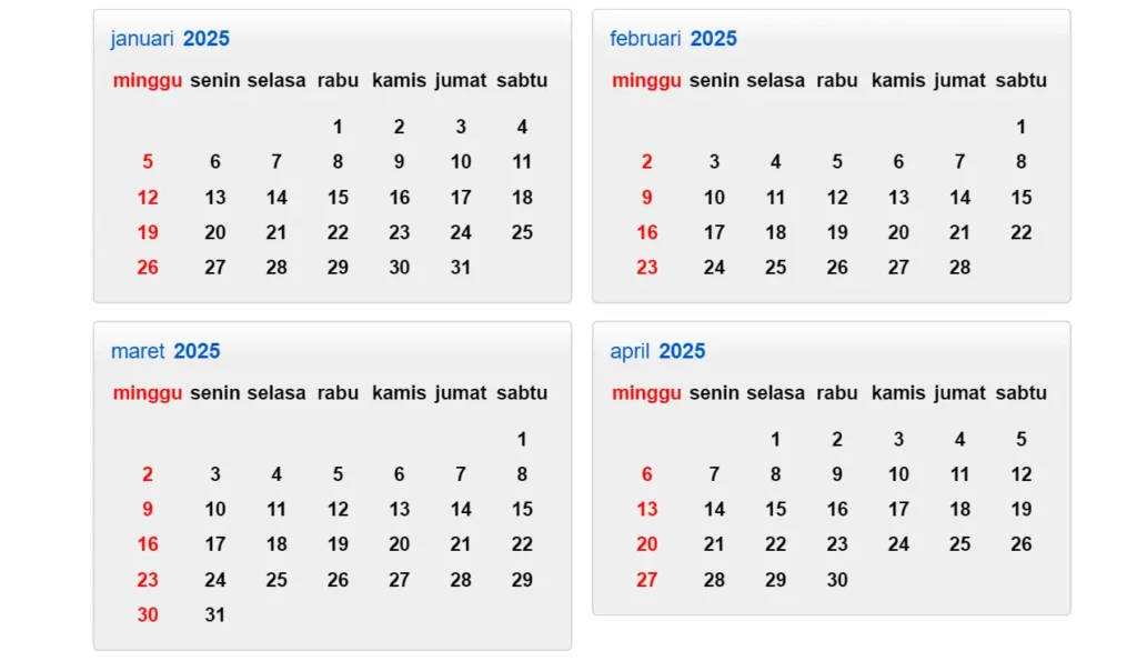Gaes !!! Pemerintah Tetapkan 27 Hari Libur dan Cuti Bersama untuk Tahun 2025