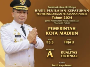 Gaes !!! Kota Madiun Raih Nilai Tertinggi dalam Penilaian Pelayanan Publik 2024