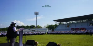 Gaes !!! Bawaslu Lumajang Gelar Apel Siaga Menyambut Pilkada Serentak 2024