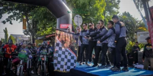Gaes !!! Ribuan Warga Jember Ikuti Funbike Meriahkan HUT ke-79 TNI