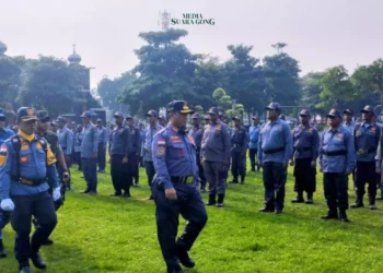 Pemerintah Kabupaten Jombang melalui Satuan Polisi Pamong Praja (Satpol PP) gelar Apel Pasukan Perlindungan Masyarakat (Linmas). Dalam rangka pengamanan Pemilihan Kepala Daerah (Pilkada) Kabupaten Jombang tahun 2024,