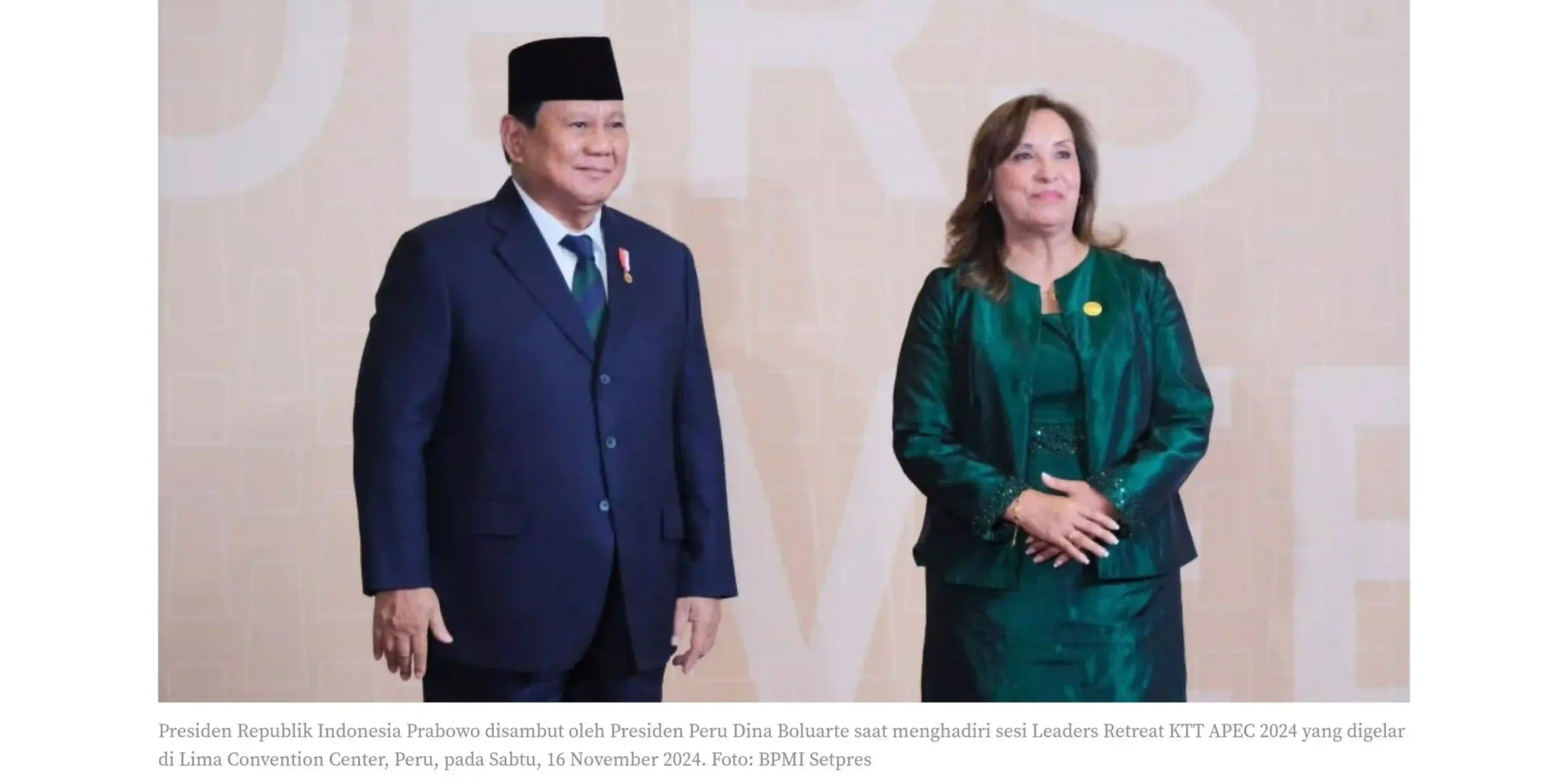 Presiden Republik Indonesia, Prabowo Subianto, menegaskan komitmen Indonesia dalam mendukung perdagangan bebas internasional yang terbuka