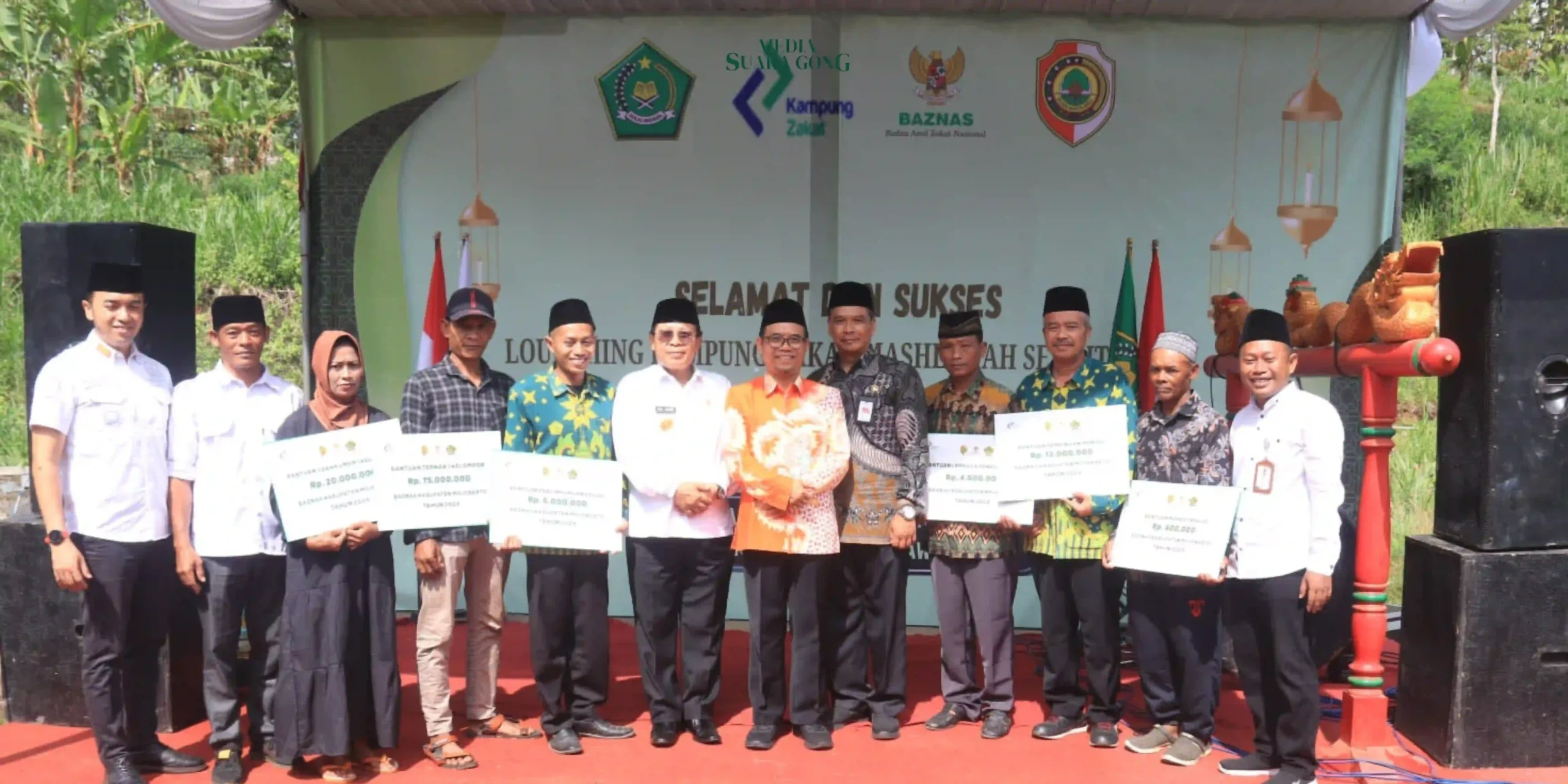 Pemerintah Kabupaten Mojokerto secara resmi meluncurkan program Kampung Zakat 'Maslahah Sejahtera' ingdi Desa Tawangrejo, Kecamatan Jatirejo, pada Kamis (21/11/2024)