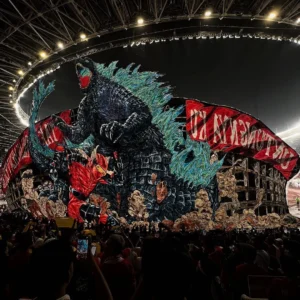 Gaes !!! La Grande Indonesia Suguhkan Koreografi Spektakuler di Laga Indonesia vs Jepang