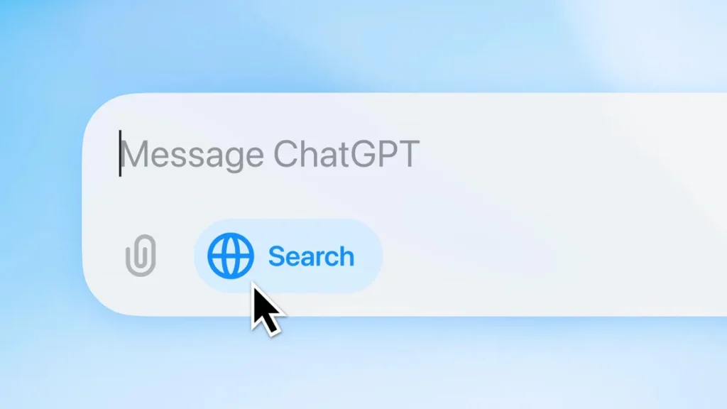 ChatGPT telah meningkatkan kemampuan internetnya, memungkinkan pencarian informasi yang lebih cepat dan langsung.