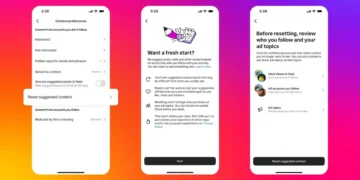 nstagram menghadirkan fitur baru yang memungkinkan pengguna untuk mengatur ulang algoritma rekomendasi konten mereka.