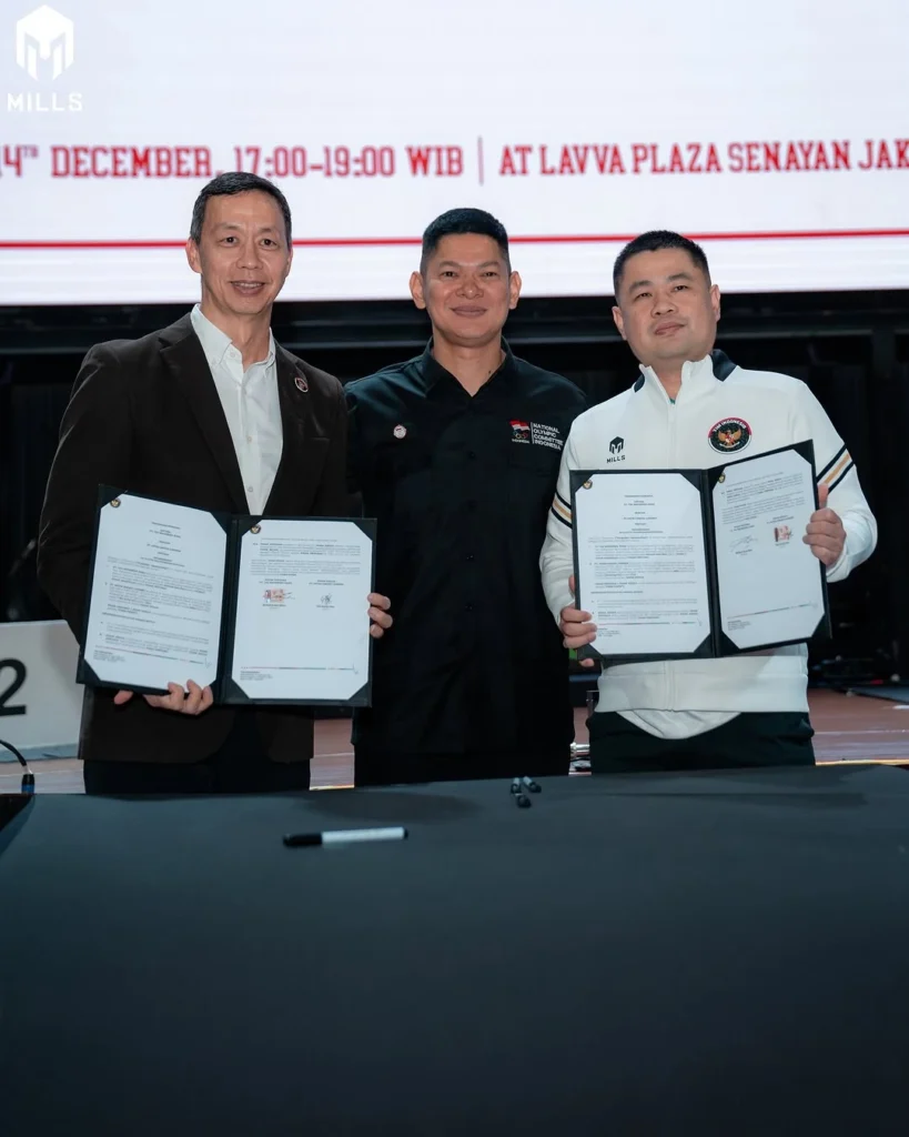 Mills Ditunjuk sebagai Apparel Resmi Tim Indonesia oleh NOC dan NPC