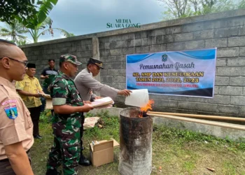 Dindikbud Kabupaten Lumajang Laksanakan Pemusnahan Sisa Blanko Ijazah