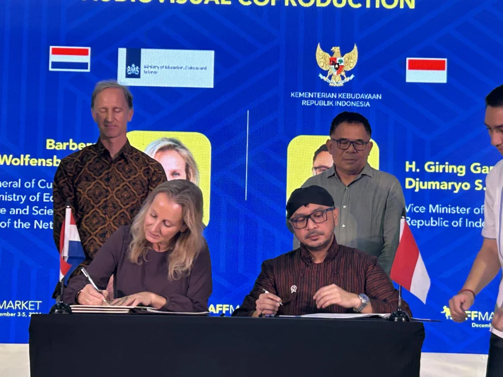 Indonesia dan Belanda Resmikan Kerja Sama Ko-Produksi Audiovisual di JAFF Market 2024