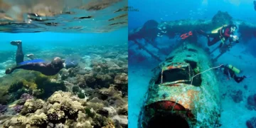 Museum Bawah Laut Biak, tidak hanya menawarkan keindahan bawah laut, namun juga memiliki nilai bersejarah akan saksi bisu perang dunia ke 2