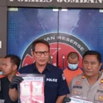 Satuan Reserse Narkoba Polres Jombang gelar pers rilis ungkap kasus penyalagunaan dan peredaran narkotika jenis sabu