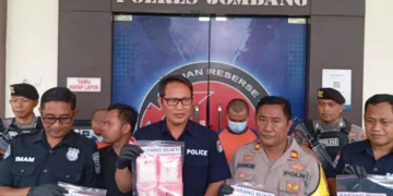 Satuan Reserse Narkoba Polres Jombang gelar pers rilis ungkap kasus penyalagunaan dan peredaran narkotika jenis sabu