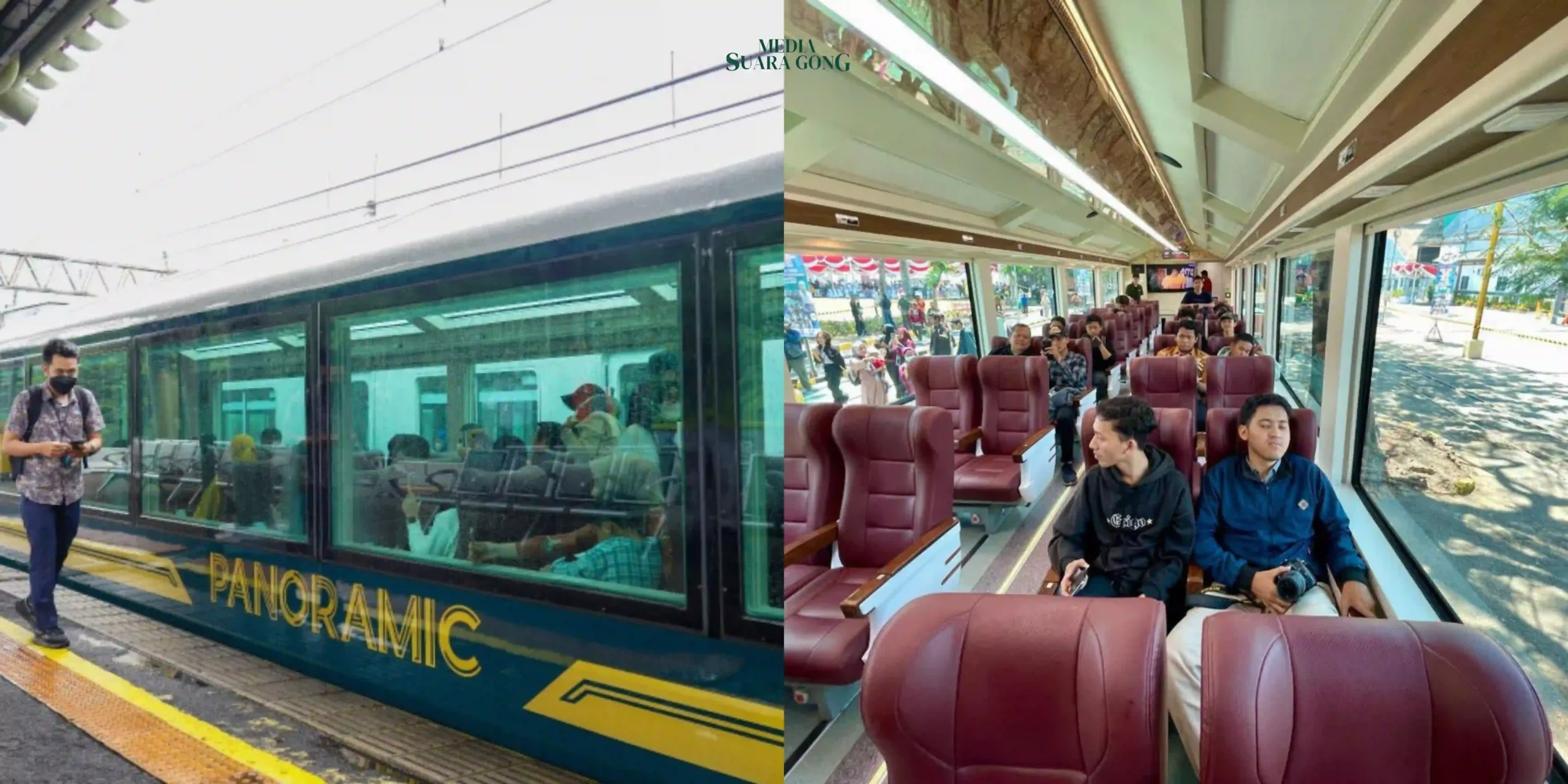 Kereta Panoramic dari KAI Daop Surabaya, Dengan Fitur Mewah dan asthetic yang siap mengantarmu pergi jalan-jalan di libur Nataru