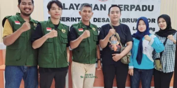 Sinergi KIM Gerbang Desa Labruk Lor dan KIM Babakan Maju Perkuat Konektivitas Desa di Lumajang