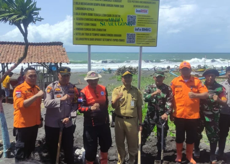 Tingkatkan Kewaspadaan, BPBD Jember Pasang Papan Informasi Bencana