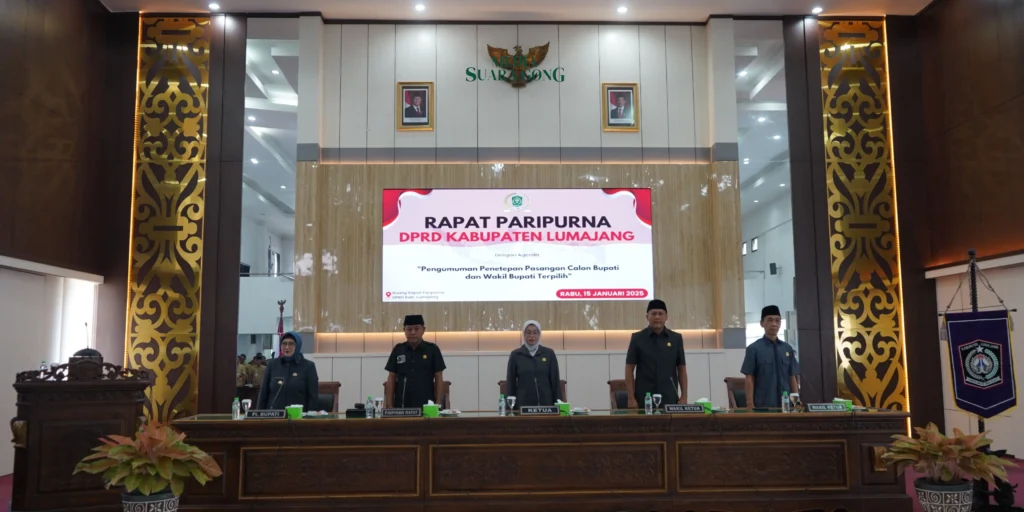 DPRD Lumajang Umumkan Pasangan Indah-Yudha Sebagai Bupati dan Wakil Bupati Terpilih