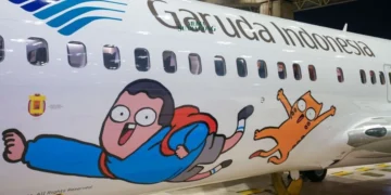 Garuda Indonesia Operasikan Pesawat Baru dengan Livery Tahilalats