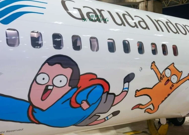 Garuda Indonesia Operasikan Pesawat Baru dengan Livery Tahilalats