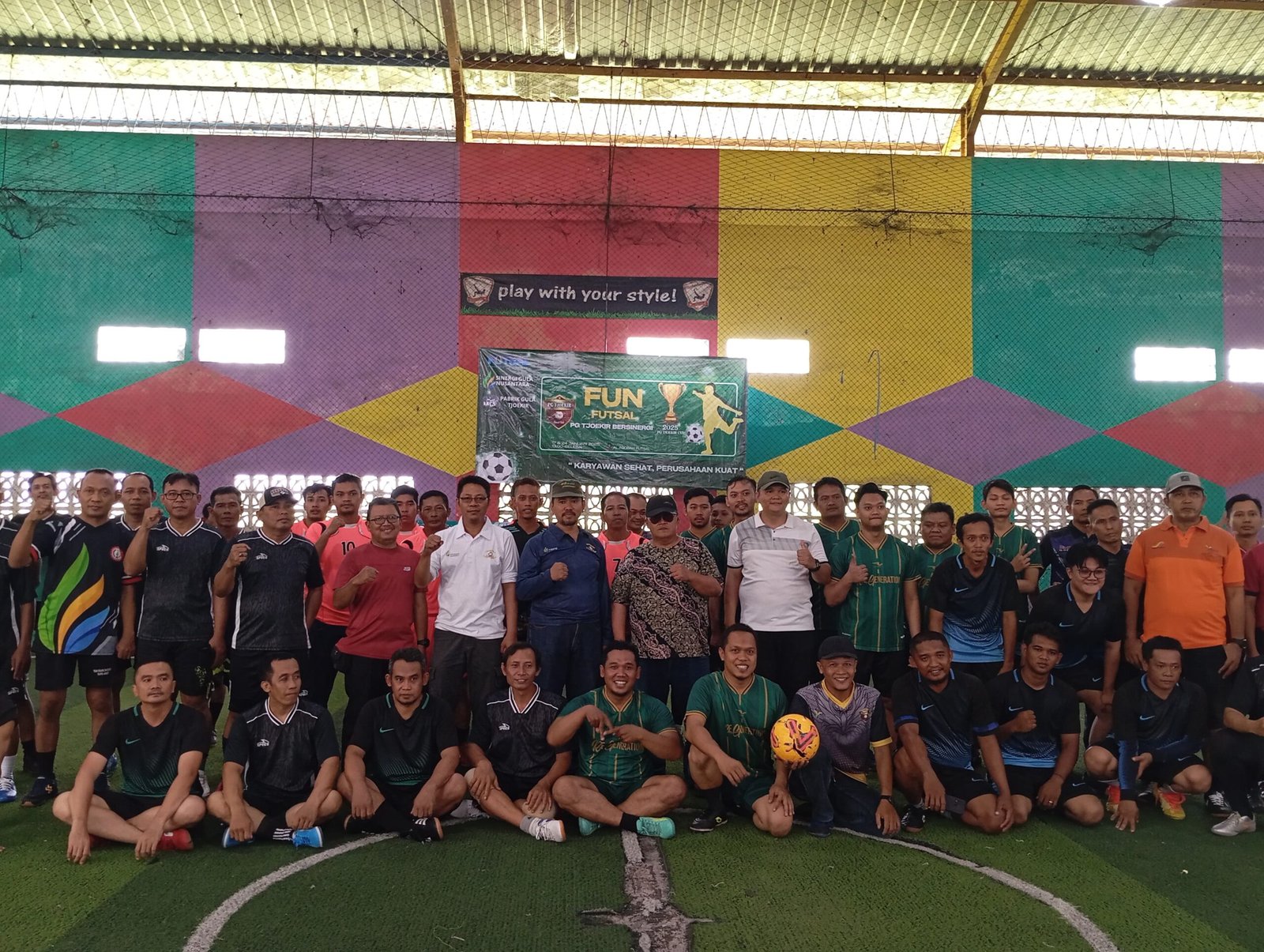 Peserta Lomba Fun Futsal PT Sinergi Gula Nusantara