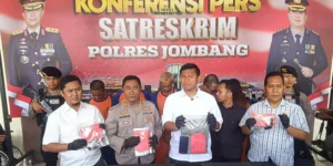 Polres Jombang Ungkap Kasus Curanmor, Amankan Lima Tersangka di Tiga TKP