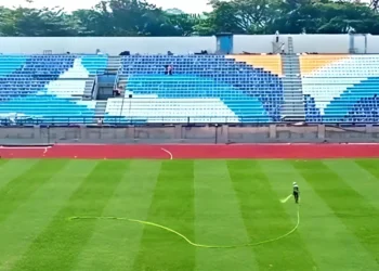 Renovasi Stadion Kanjuruhan yang terletak di Kepanjen, Kabupaten Malang, Jawa Timur, kini telah memasuki tahap akhir