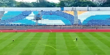 Renovasi Stadion Kanjuruhan yang terletak di Kepanjen, Kabupaten Malang, Jawa Timur, kini telah memasuki tahap akhir