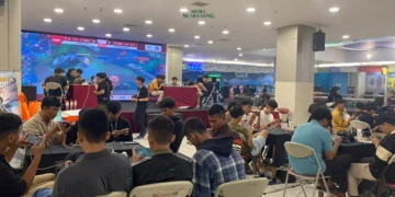 Mahasiswa Stikosa AWS sukses menggelar Turnamen Mobile Legends di lantai 2 BG Junction Mall, JL Bubutan Surabaya, Minggu (12/1).