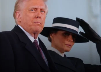 Trump dan Melania saat Inaugurasi