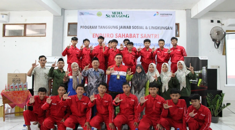 Pertamina Lubricants Beri Pelatihan Wirausaha dan Otomotif untuk Santri Jombang (Media Suaragong)