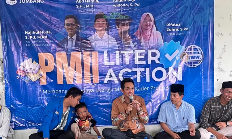 PMII Jombang Gelar Sekolah Literasi untuk Cetak Kader Produktif (Media Suaragong)