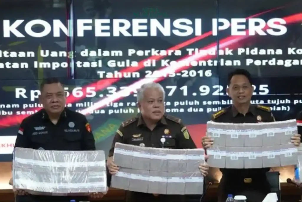 Kejagung Sita Uang dari Kasus Korupsi Importasi Gula